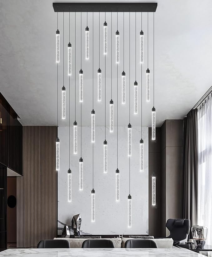 Rectangular Chandeliers 26-Lights Long Light by Dolria