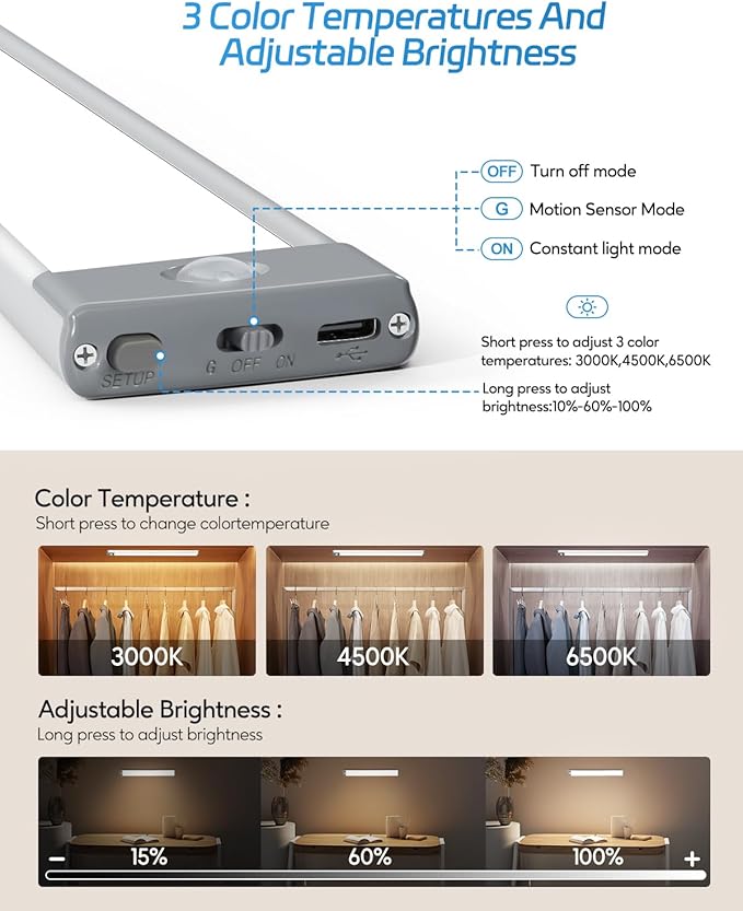 HIBOITEC Under Cabinet Lights - Image 4
