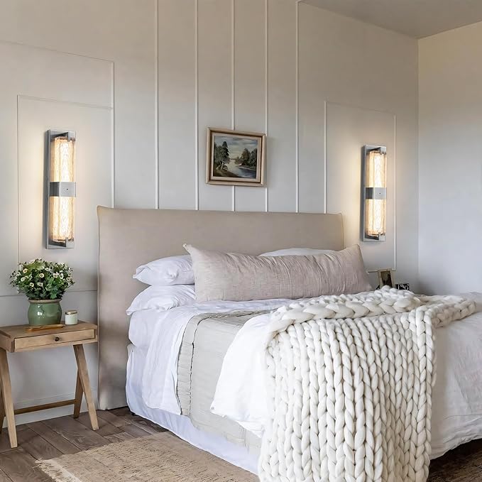 Battery Operated Resin Wall Sconce - Image 7