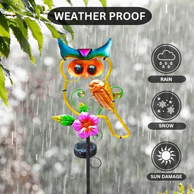 Owl Decorative Solar Light Garden Decor Landscape Path Lights - Image 6