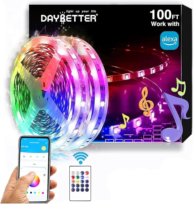 DAYBETTER RGB Led Light Strips Kit Compatible by DAYBETTER