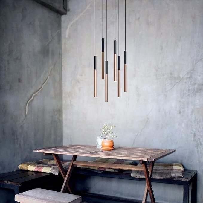 ALTAIR 6 Mini Pendant Lighting Black-Copper - Image 6