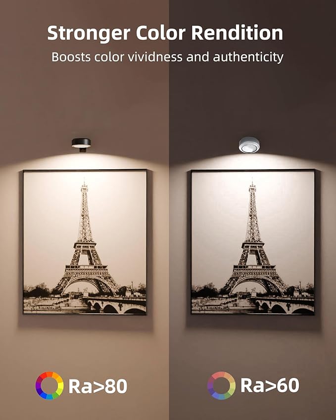 EZVALO Picture Lights for Wall, 2000mAh Rechargeable Battery Magnetic Poster - Image 8