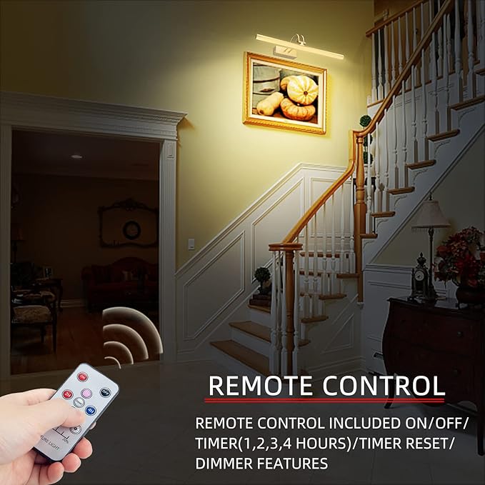 Picture Light, Picture Lights for Wall Cordless, Battery Wall Lights for - Image 3