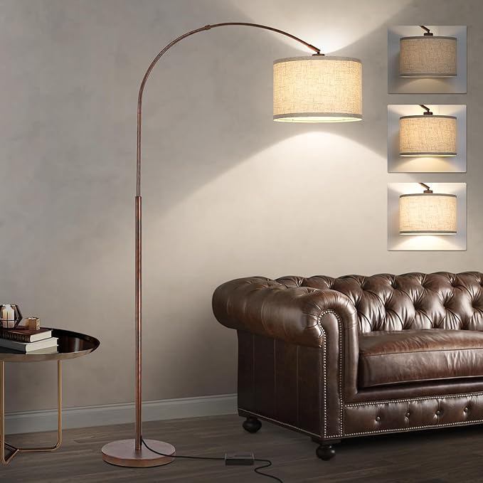 Dimmable Arc Floor Lamps for Living Room, Mid Century Floor Lamp, Antique by Seasidevillage