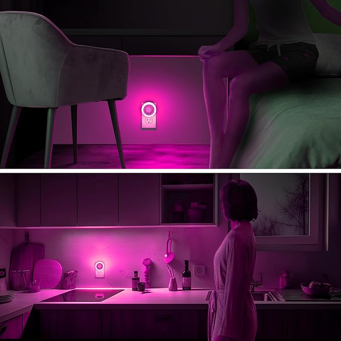 Briignite Motion Sensor Night Light Purple, Night Lights Plug into Wall - Image 5