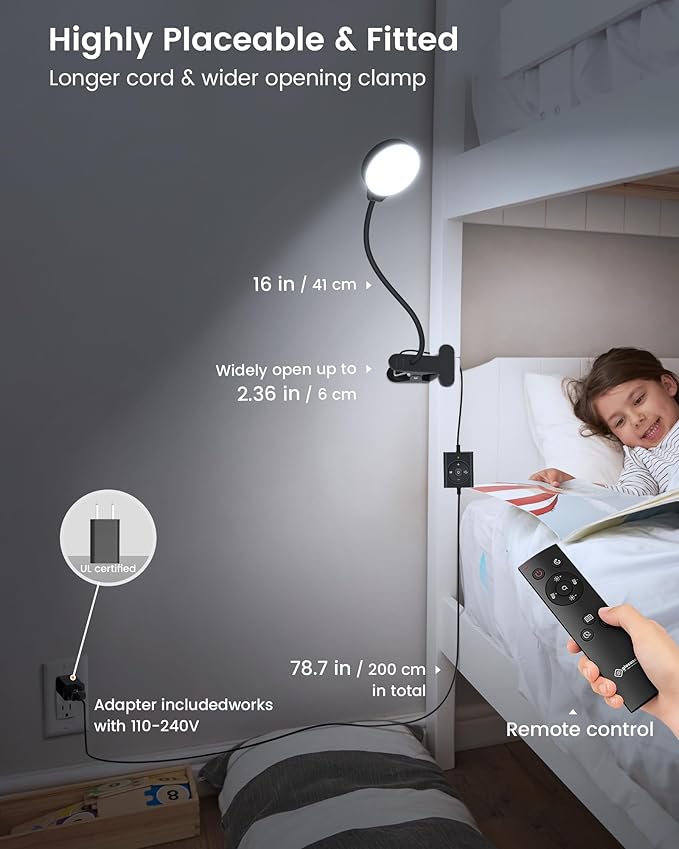 Glocusent 5W 36 LED Reading Clip on Light - Image 2
