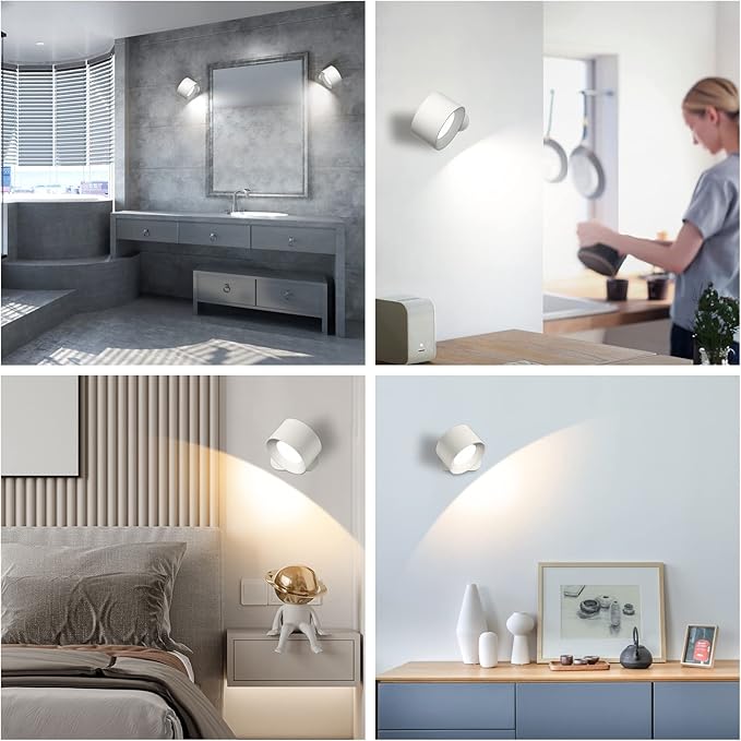 Battery Operated Wall Light, LED Lamp - Image 6