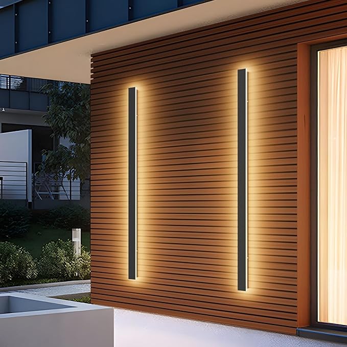 2 Pack 40Inch Long Outdoor LED Wall Lights 3000K Modern Exterior Wall Light by Coinmit