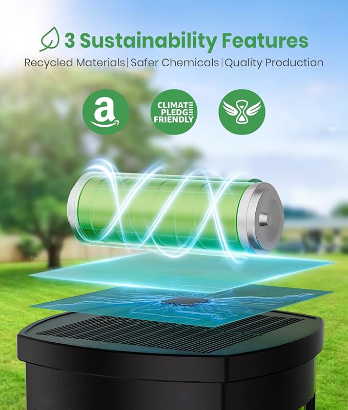 Solar Pathway Lights Outdoor Warm White 8-Pack Waterproof IP65, Auto On/Off - Image 5