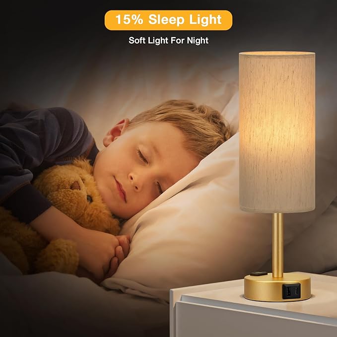 Gold Touch Table Lamps Set - Image 6