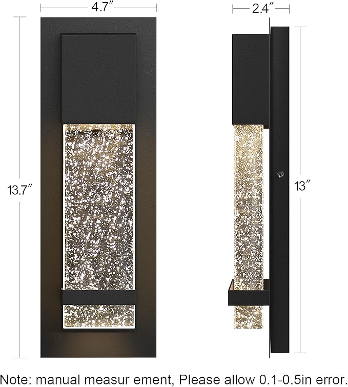 PARTPHONER Modern Wall Sconce, LED Wall Light - Image 4