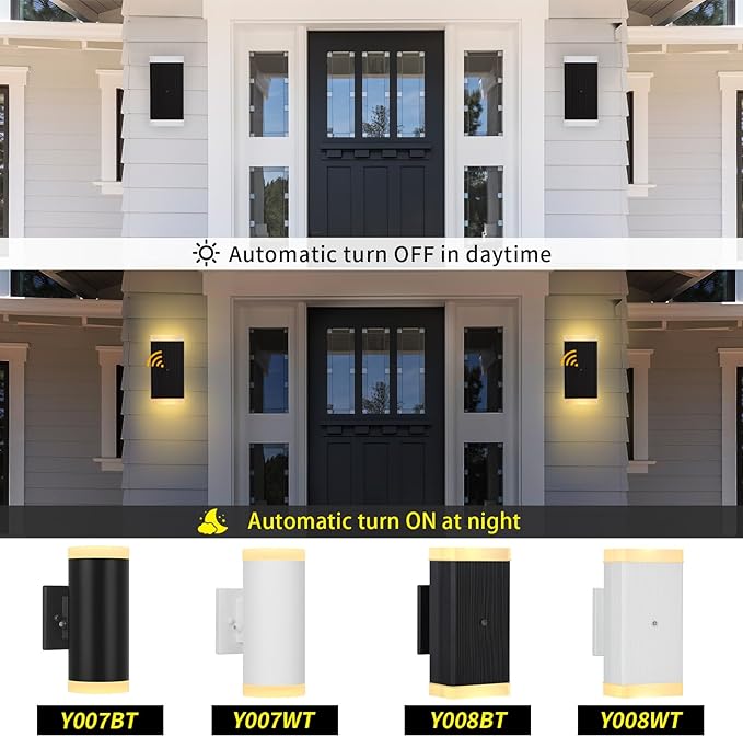 Dusk to Dawn Outdoor Lighting, ZUUKOLE Waterproof Exterior Wall Lantern - Image 4