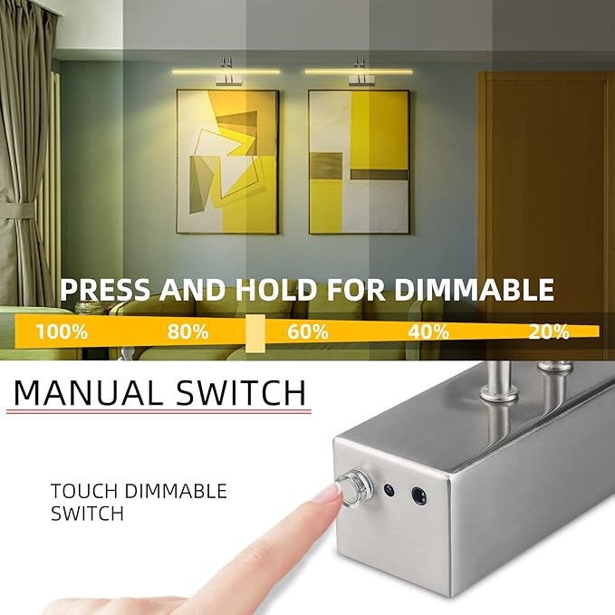 Picture Light, Picture Lights for Wall Cordless, Battery Wall Lights for - Image 3