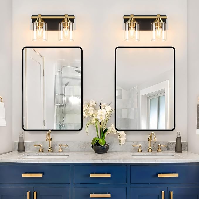 2 Light Modern Bathroom Light Fixtures Over Mirror, E26 Socket - Image 2