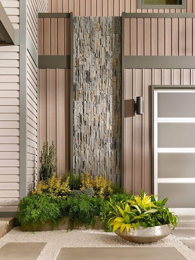 Kichler Cylinders 12" 2-Light Outdoor Cylinder Wall Sconce in Architectural - Image 2