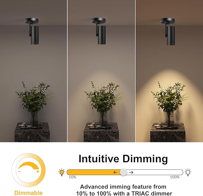 12W LED Dimmable Zoomable Ceiling Spotlight Indoor – Adjustable Wall Surface - Image 4
