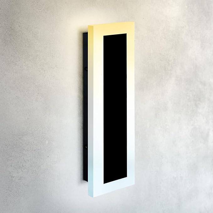 ASD LED 18" Long Wall Mount Light Fixture, Outdoor & Indoor Linear Sconce | 3CCT by ASDLightingCorporation