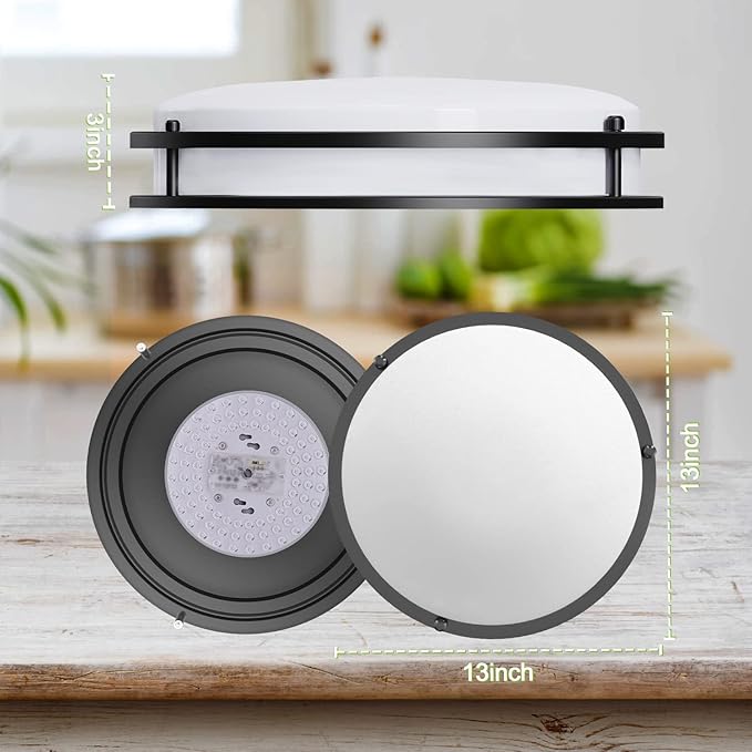 13 Inch LED Ceiling Light Fixture: 40W Flush Mount Ceiling Light 4000 Lumens - Image 8