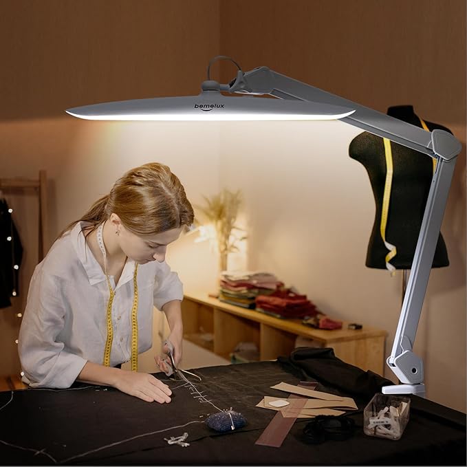 117PCS LED Clamp Desk Lamp, 20 Inch Metal Swivel Arm - Image 6