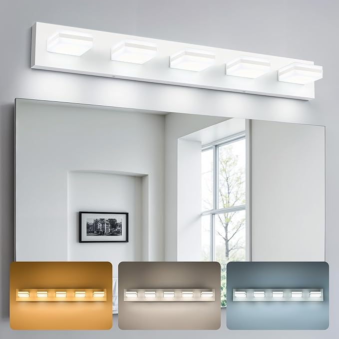 VONLUCE Bathroom Vanity Light Fixture, 5-Light Modern LED Vanity Light by Vonluce