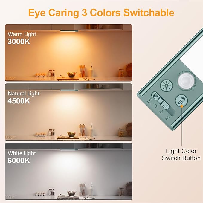 Gritin 10.2inch Under Cabinet Lighting Rechargeable -84 LED Super Bright - Image 4