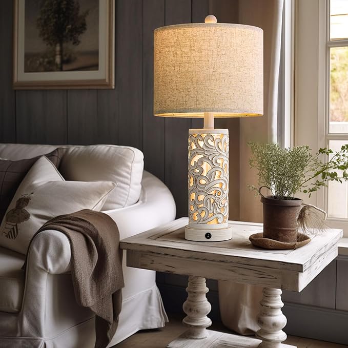 OYEARS 22'' Table Lamp Set of 2 - Image 7