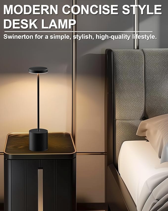 Cordless Table Lamp Set of 2, Rechargeable 5000mAh Battery Powered Outdoor - Image 7