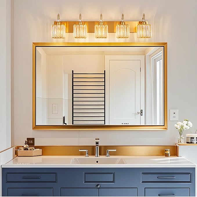 5-Light Crystal Vanity Lights - Image 7