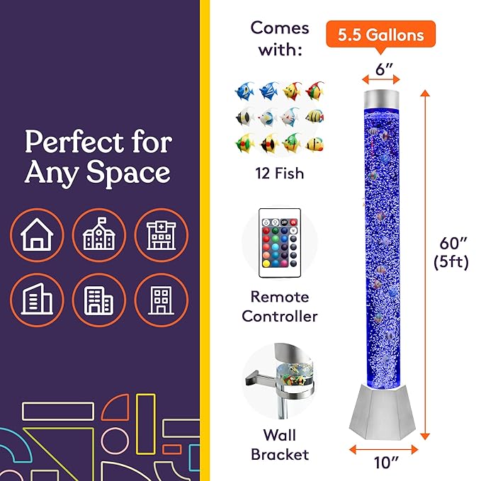 Special Supplies Aquarium Sensory Fish Bubble Light Tube - Image 2