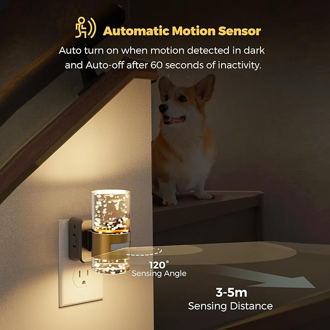 L LOHAS LED Motion Sensor Night Light, Dimmable Night Lights Plug into Wall - Image 4