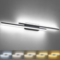 PRESDE 48 Inch Bathroom Light Fixtures Black Vanity Light Bar LED Modern Bath by HOME