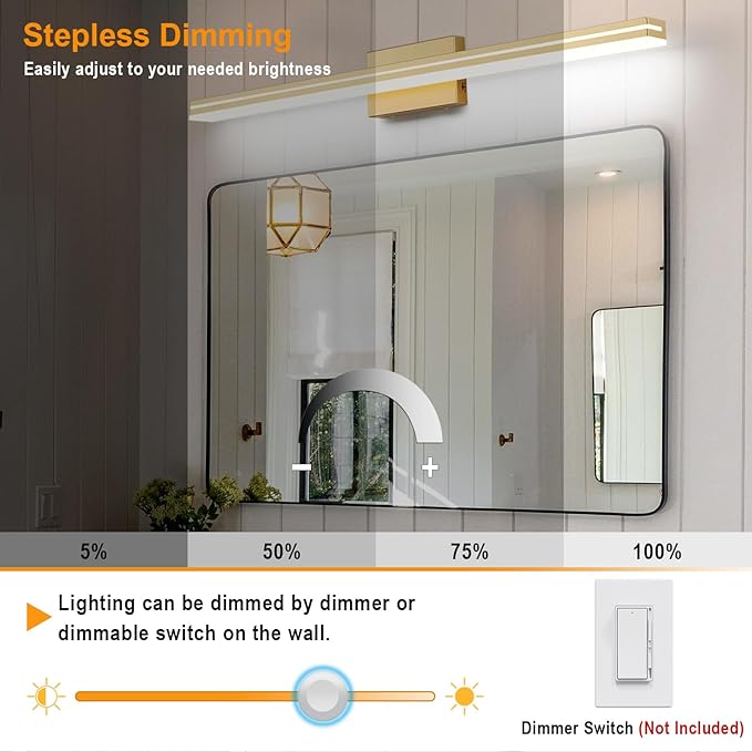 SineRise LED Modern Bathroom Vanity Light Fixtures - Image 3