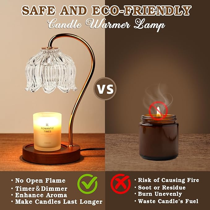White Clear Candle Warmer Lamp - Image 5