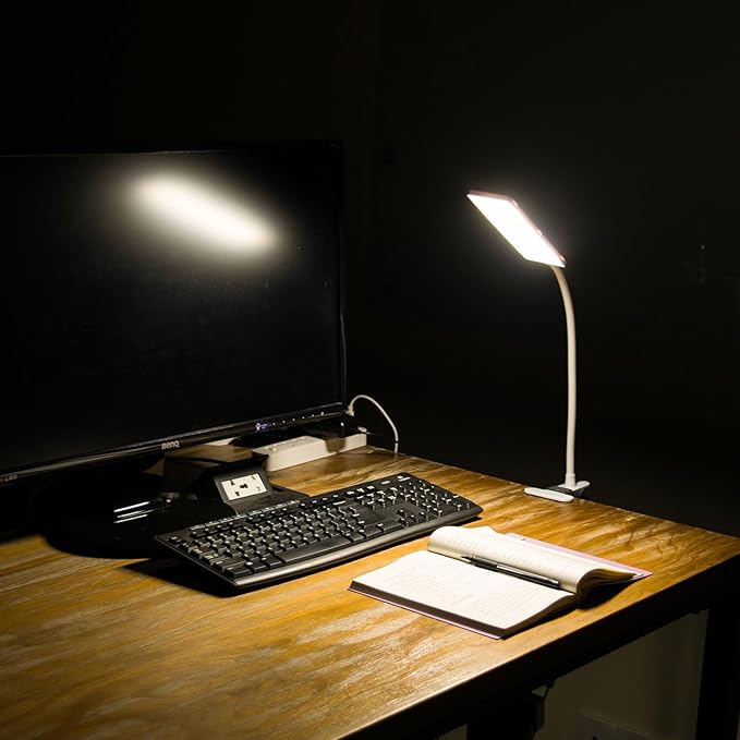 RAOYI LED Desk Lamp, 5W USB Clip on Light Eye-Caring Reading Clamp Table Lamp - Image 7