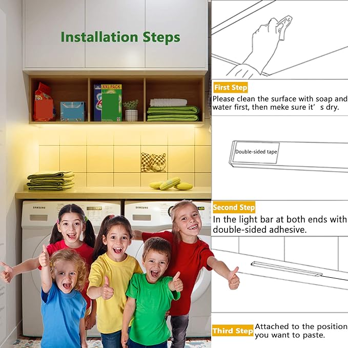 JUSJUBR Under Cabinet LED Sink Light - Image 8