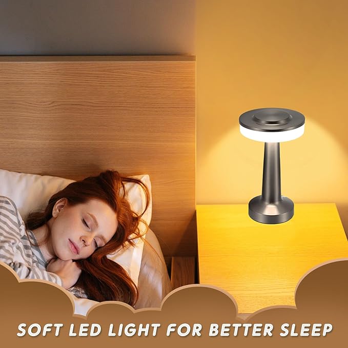 Riakrum 2 Pcs LED Portable Cordless Table Lamp - Image 5