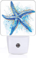 Watercolor Starfish Night Light, Plug-into Sea Beach Nightlight White LED Lamp by Unknown