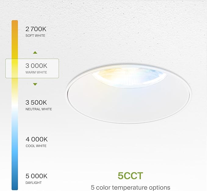 ASD Trimless 3 Inch LED Recessed Light, 15W 120V Triac Round Commercial - Image 5