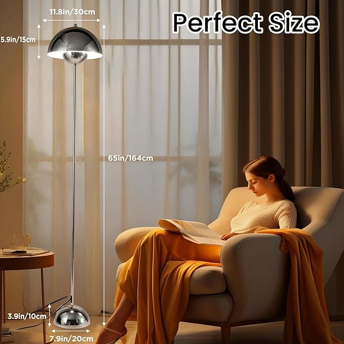 COSYLUX Modern Floor Lamp for Living Room, Industrial Tall Standing Lamp for - Image 5