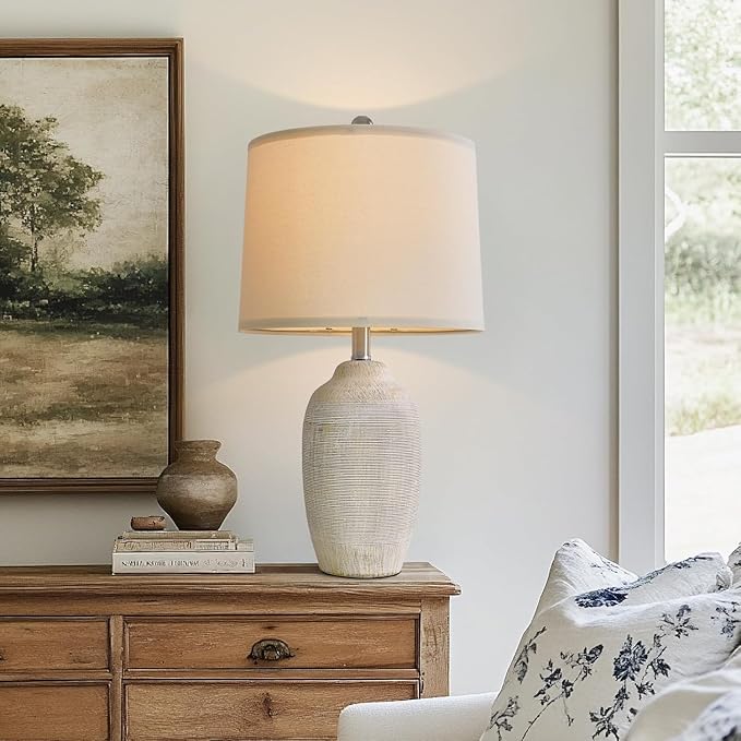 24 inch Vintage Ceramic Table Lamp by USumkky