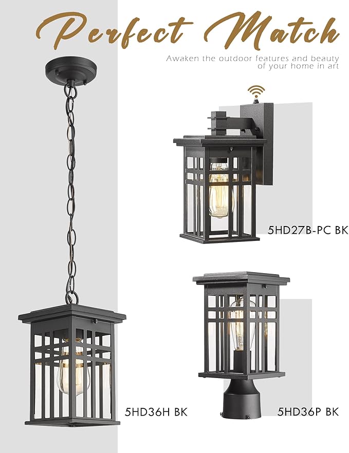 Dusk to Dawn Sensor Outdoor Wall Sconces - Image 6