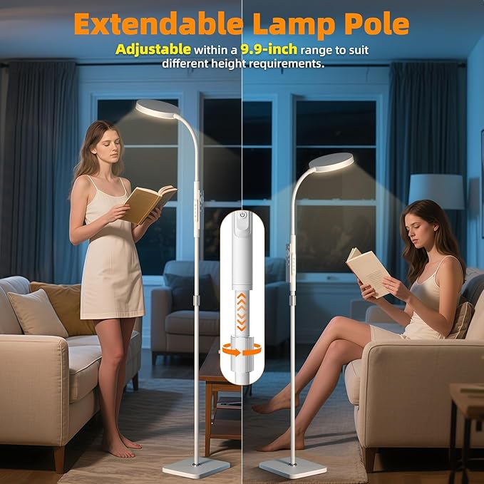 Floor Lamp, Adjustable Height Floor Lamps - Image 2
