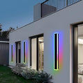 Modern RGB Long Outdoor Wall Lights by QueeuQLighting