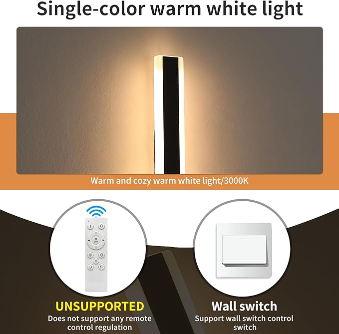 Modern Outdoor Wall Lights, 57inch Long Linear LED Wall Sconce, 3000K Warm White - Image 4