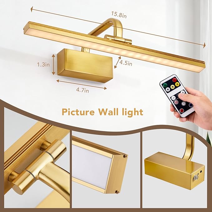 Picture Light, Picture Lights for Wall Cordless, Picture Lights - Image 4