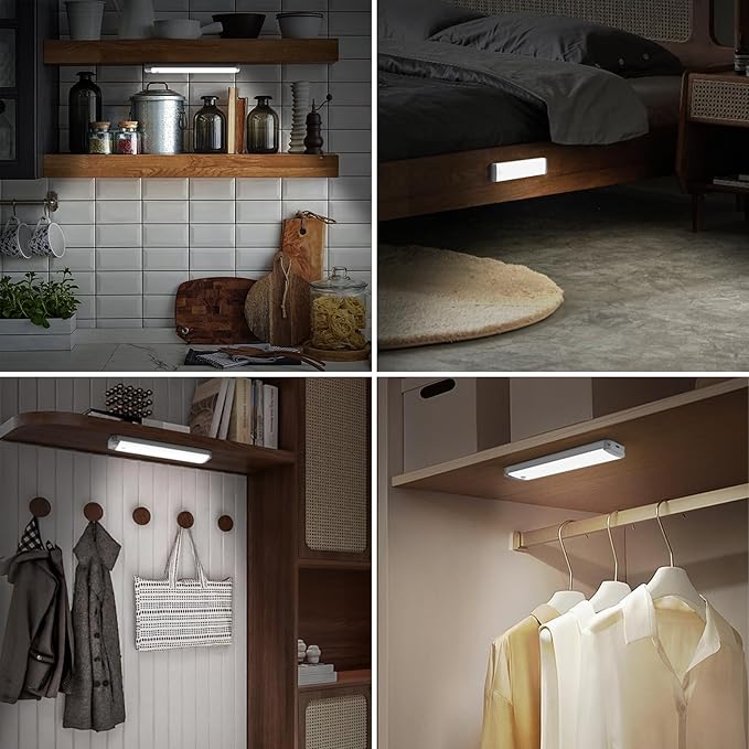 Under Cabinet Lights 3-Pack, 8.3 Inch Motion Sensor Light Indoor, USB-C - Image 7
