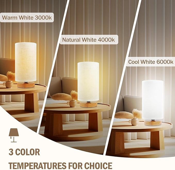 3-Color Adjustable Bedside Table Lamp - Image 2