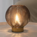 Battery Operated Lamp with Timer, Cordless Table Lamps with Bulb, Battery by LUSHARBOR