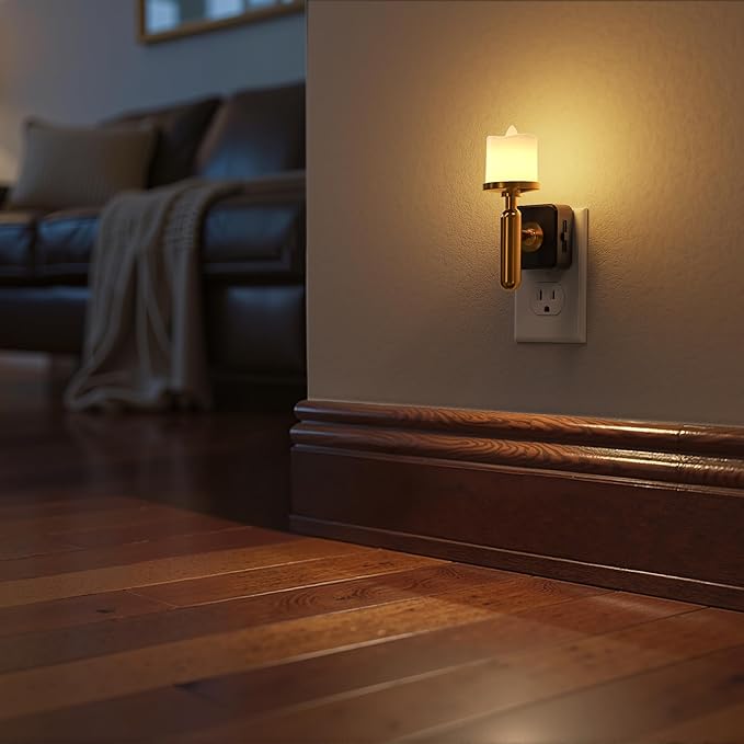 Briignite Flameless Candle Night Light, Night Lights Plug into Wall, LED Candle - Image 6